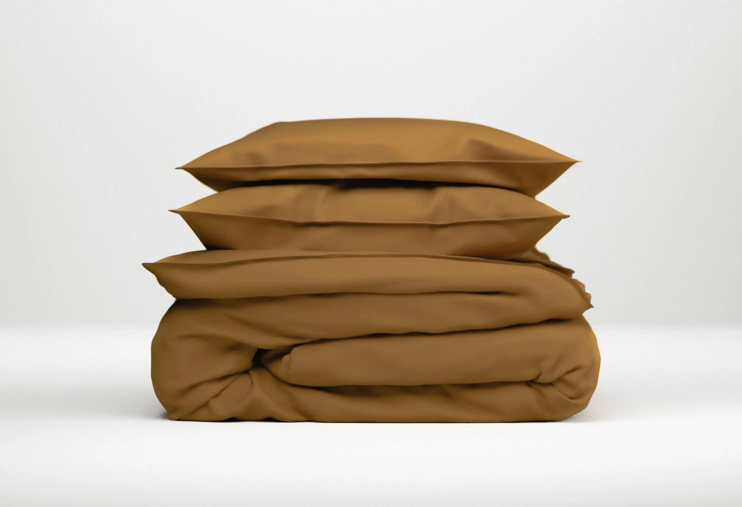 Zo!Home Satinado Dekbedovertrek Cognac Brown 6 Zo!Home Satinado Dekbedovertrek Cognac Brown - Afbeelding 4