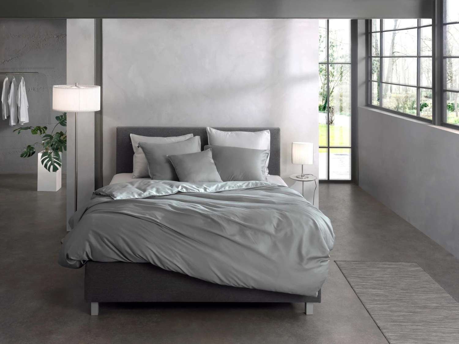 Zo!Home Satinado Dekbedovertrek Iron Grey 7 Zo!Home Satinado Dekbedovertrek Iron Grey - Afbeelding 5