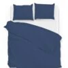 Zo!Home Satinado Dekbedovertrek Blue -Comfort Beddengoed Winkel zo home dekbedovertrek satinado navy blue 1