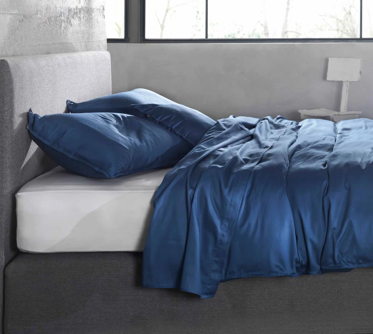 Zo!Home Satinado Dekbedovertrek Blue 4 Zo!Home Satinado Dekbedovertrek Blue - Afbeelding 2