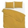 Zo!Home Satinado Dekbedovertrek Ochre Gold 2 Zo!Home Satinado Dekbedovertrek Ochre Gold -Comfort Beddengoed Winkel zo home dekbedovertrek satinado ochre gold 1