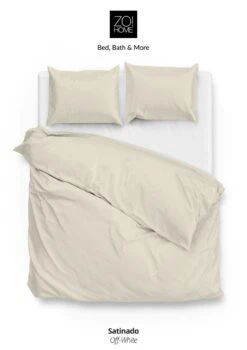 Zo!Home Satinado Dekbedovertrek Off-White 15 Zo!Home Satinado Dekbedovertrek Off-White -Comfort Beddengoed Winkel zo home dekbedovertrek satinado off white 1 3 1