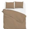 Zo!Home Satinado Dekbedovertrek Praline Brown 1 Zo!Home Satinado Dekbedovertrek Praline Brown -Comfort Beddengoed Winkel zo home dekbedovertrek satinado praline brown 1