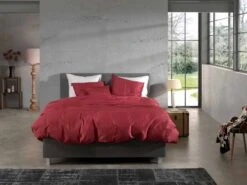 Zo!Home Satinado Dekbedovertrek Spicy Red 14 Zo!Home Satinado Dekbedovertrek Spicy Red -Comfort Beddengoed Winkel zo home dekbedovertrek satinado spicy red 4 1