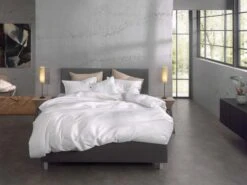 Zo!Home Satinado Dekbedovertrek White -Comfort Beddengoed Winkel zo home dekbedovertrek satinado white 4