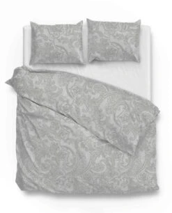 Zo!Home Paisley Di Lino Dekbedovertrek Dove Grey