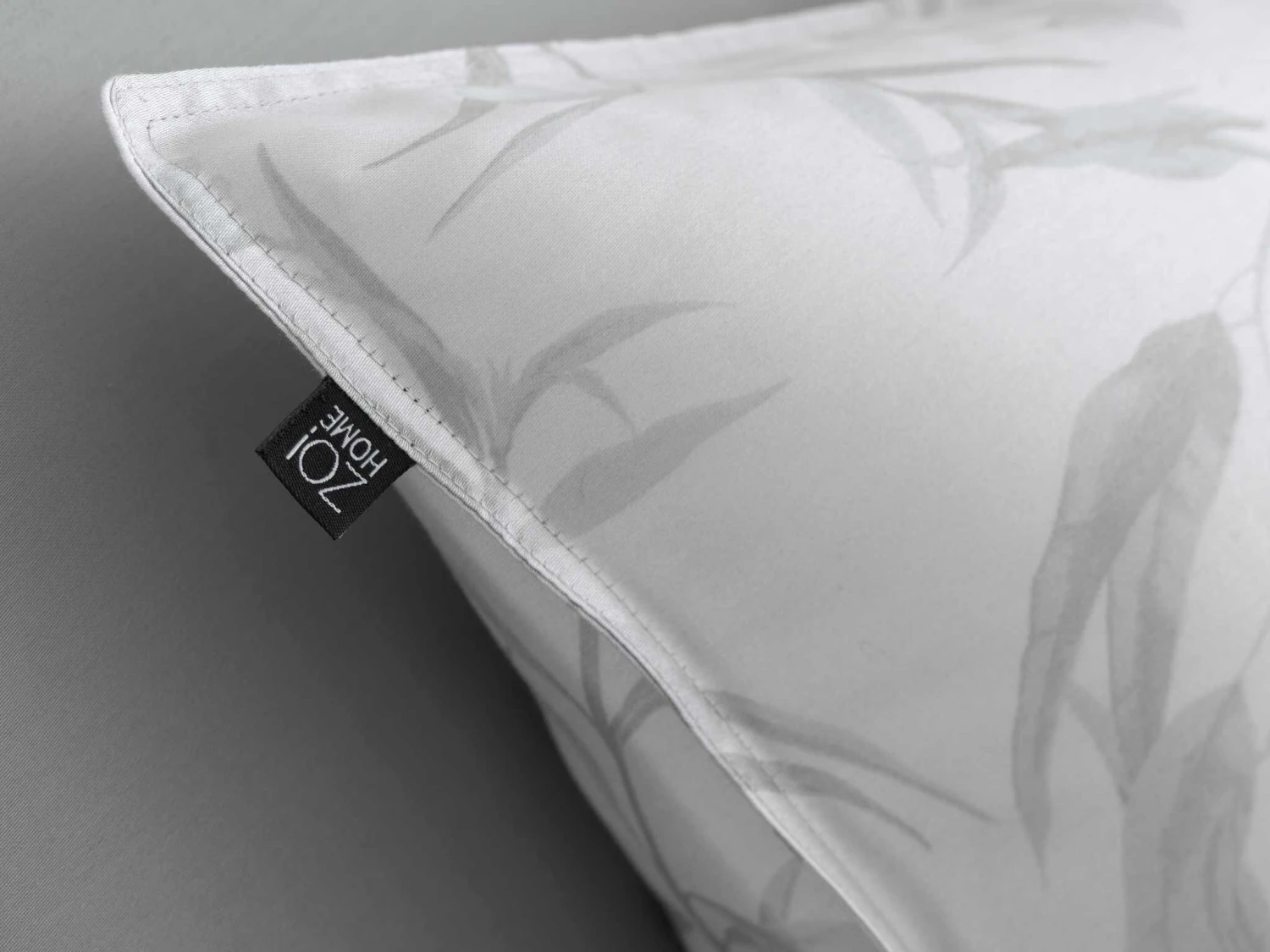 Zo!Home Fiori Di Satinado Dekbedovertrek Ash Grey 8 Zo!Home Fiori Di Satinado Dekbedovertrek Ash Grey - Afbeelding 6